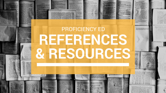 ProficiencyEd References and Resources, the Delphian School